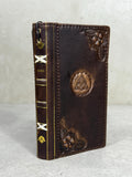 Vintage Book Style Leather iPhone Wallet Case