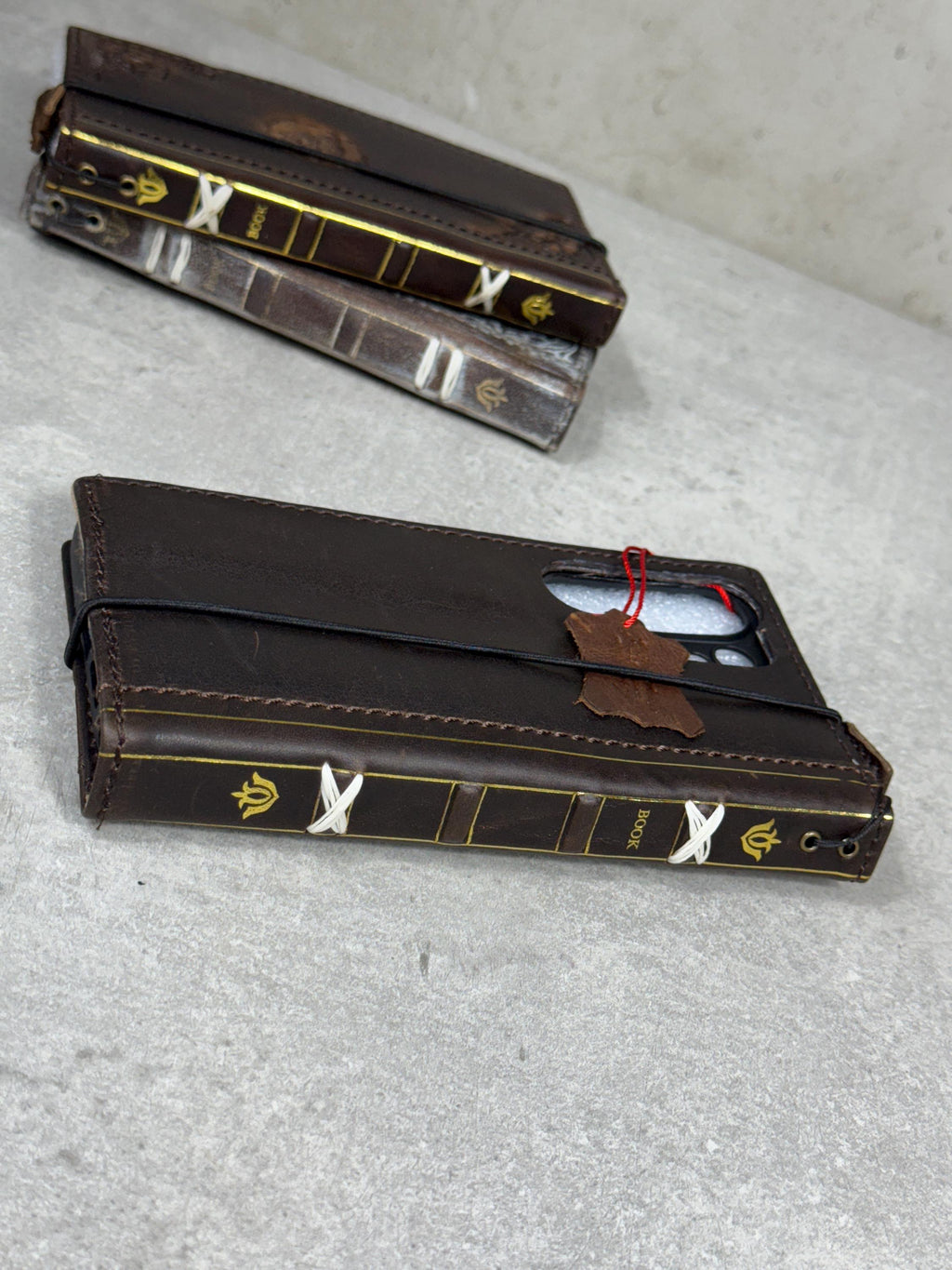 Handmade Leather Wallet Case for Galaxy Z Fold 2/3/4/5/6/7