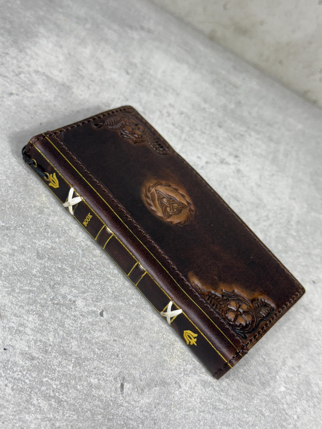 Handmade Leather Wallet Case for Galaxy Z Fold 2/3/4/5/6/7