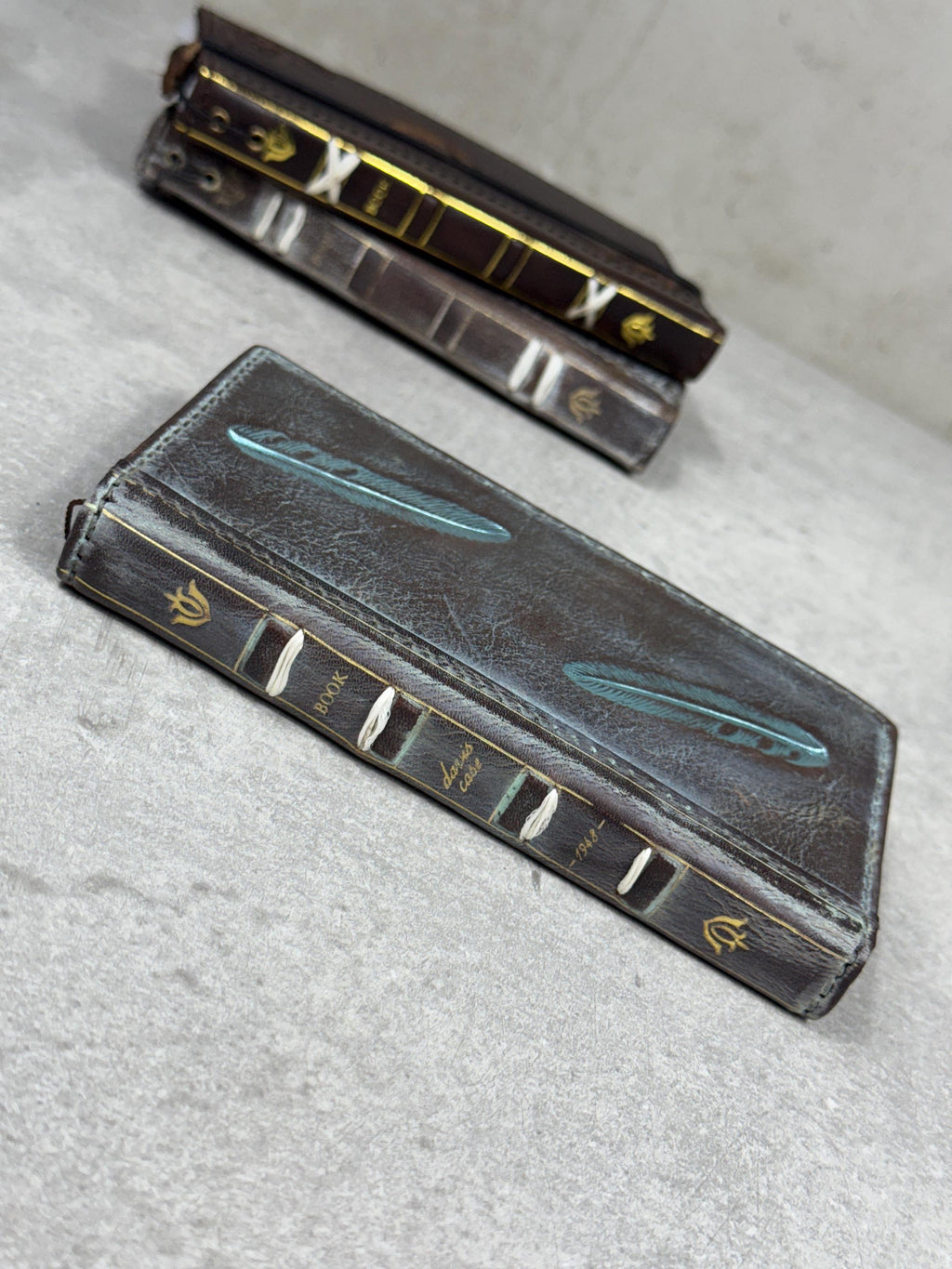 Vintage Leather Wallet Case for Google Pixel: Book Art Design