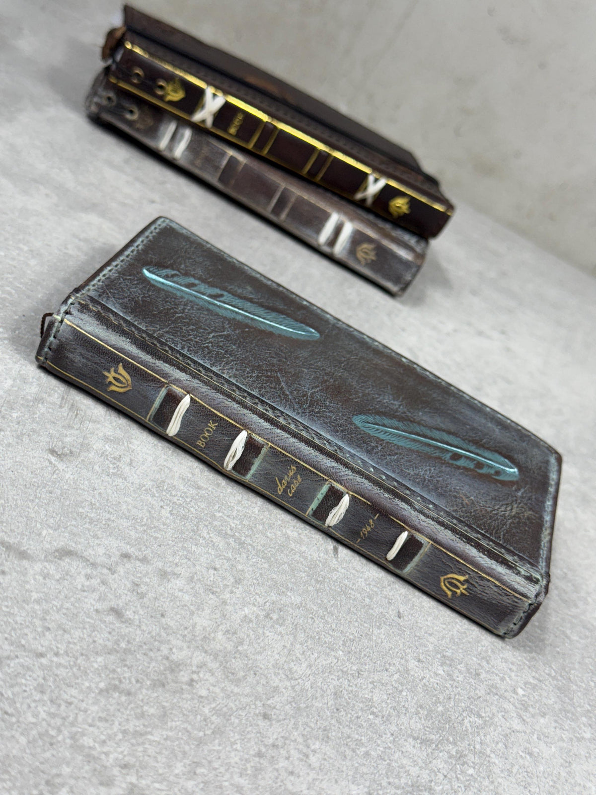Vintage Leather Wallet Case for Google Pixel: Book Art Design