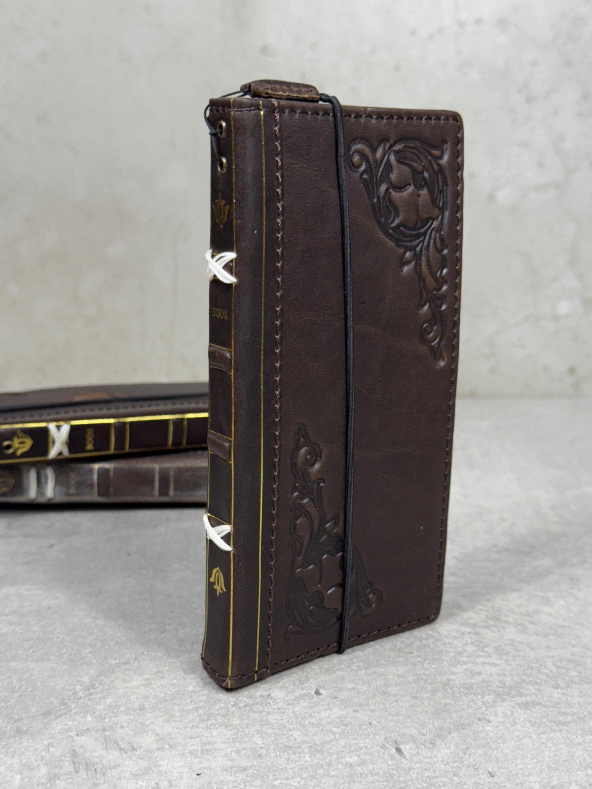 Vintage Leather Wallet Case for Google Pixel: Book Art Design