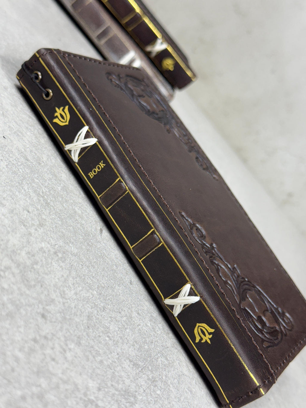 Vintage Leather Wallet Case for Google Pixel: Book Art Design