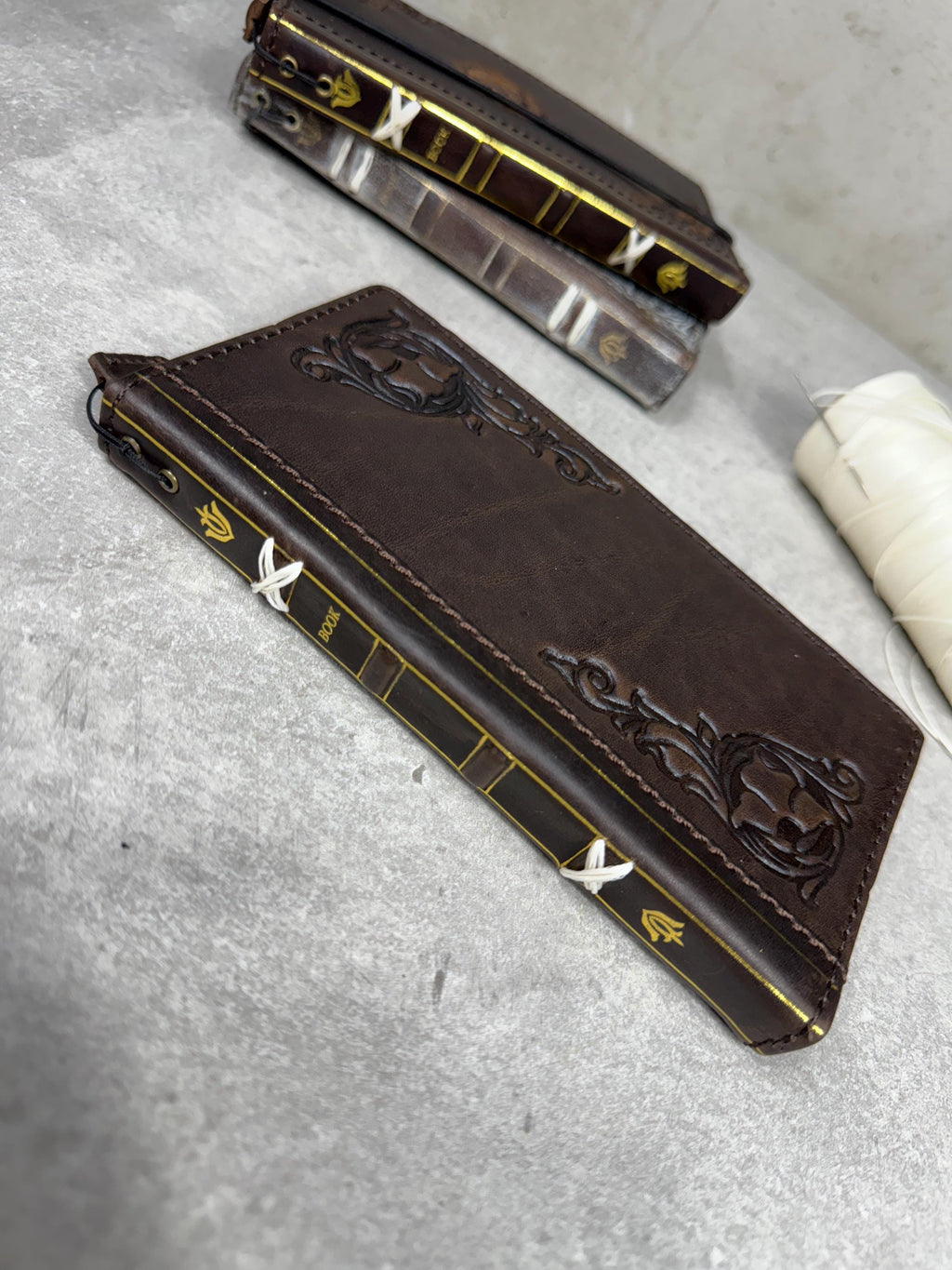 Vintage Leather Wallet Case for Google Pixel: Book Art Design