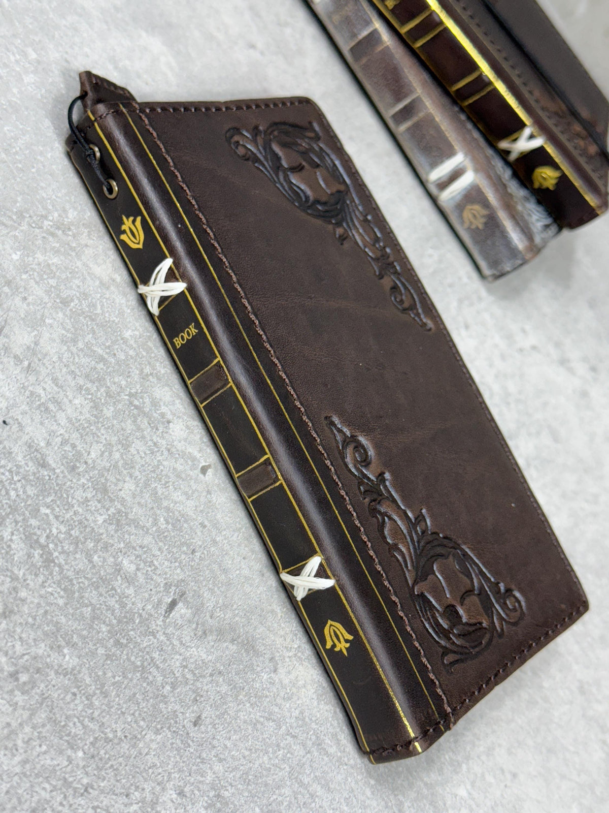 Vintage Leather Wallet Case for Google Pixel: Book Art Design