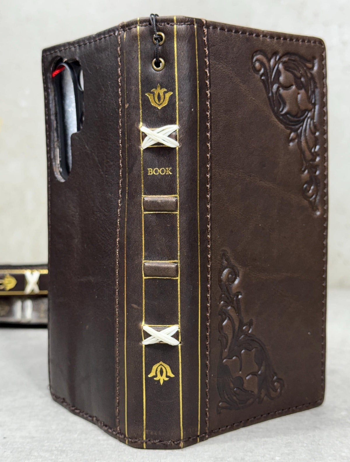 Vintage Leather Wallet Case for Google Pixel: Book Art Design