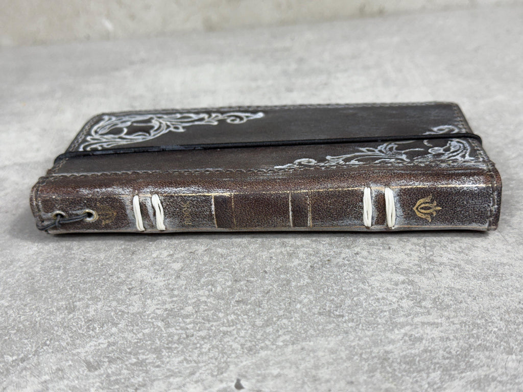 Vintage Leather Wallet Case for Google Pixel: Book Art Design
