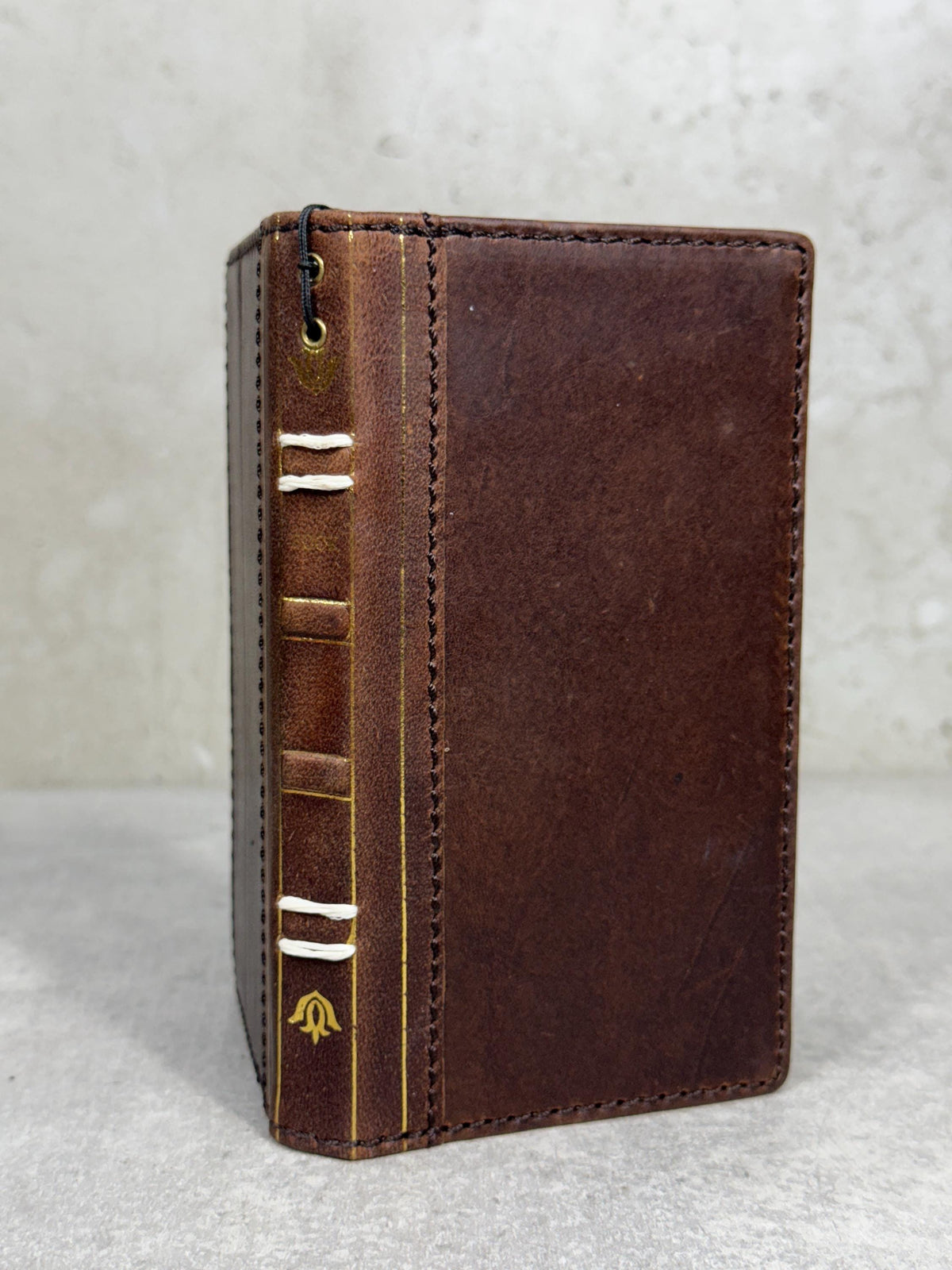 Vintage Book Style Leather iPhone Wallet Case