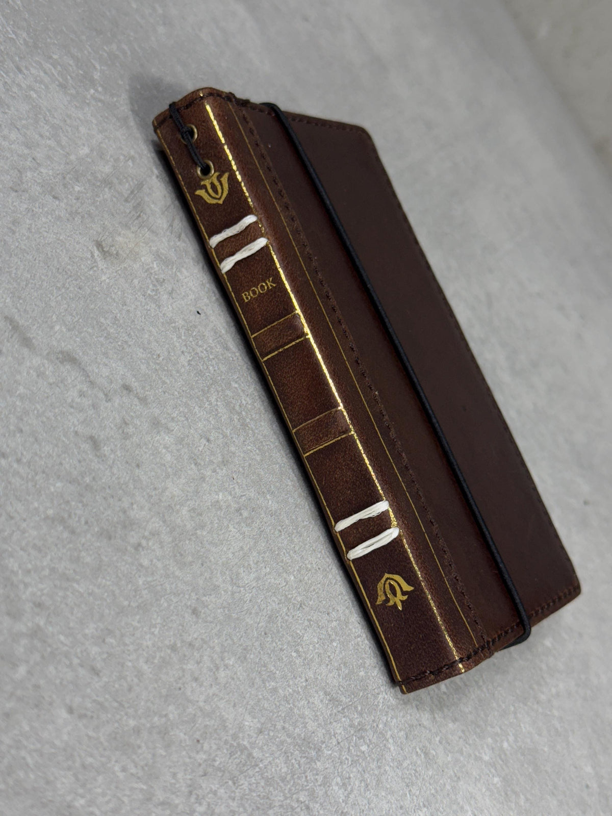 Vintage Book Style Leather iPhone Wallet Case