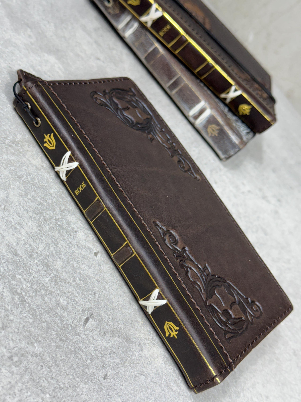 Vintage Leather iPhone Wallet Case: Book Style, Credit Card Slots