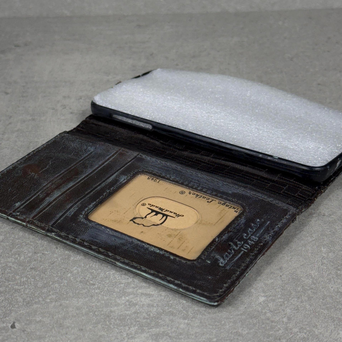 Handmade Leather Wallet Case for Galaxy Z Fold 2/3/4/5/6/7