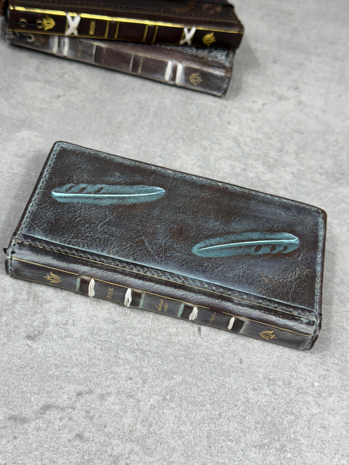 Vintage Leather Wallet Case for Google Pixel: Book Art Design