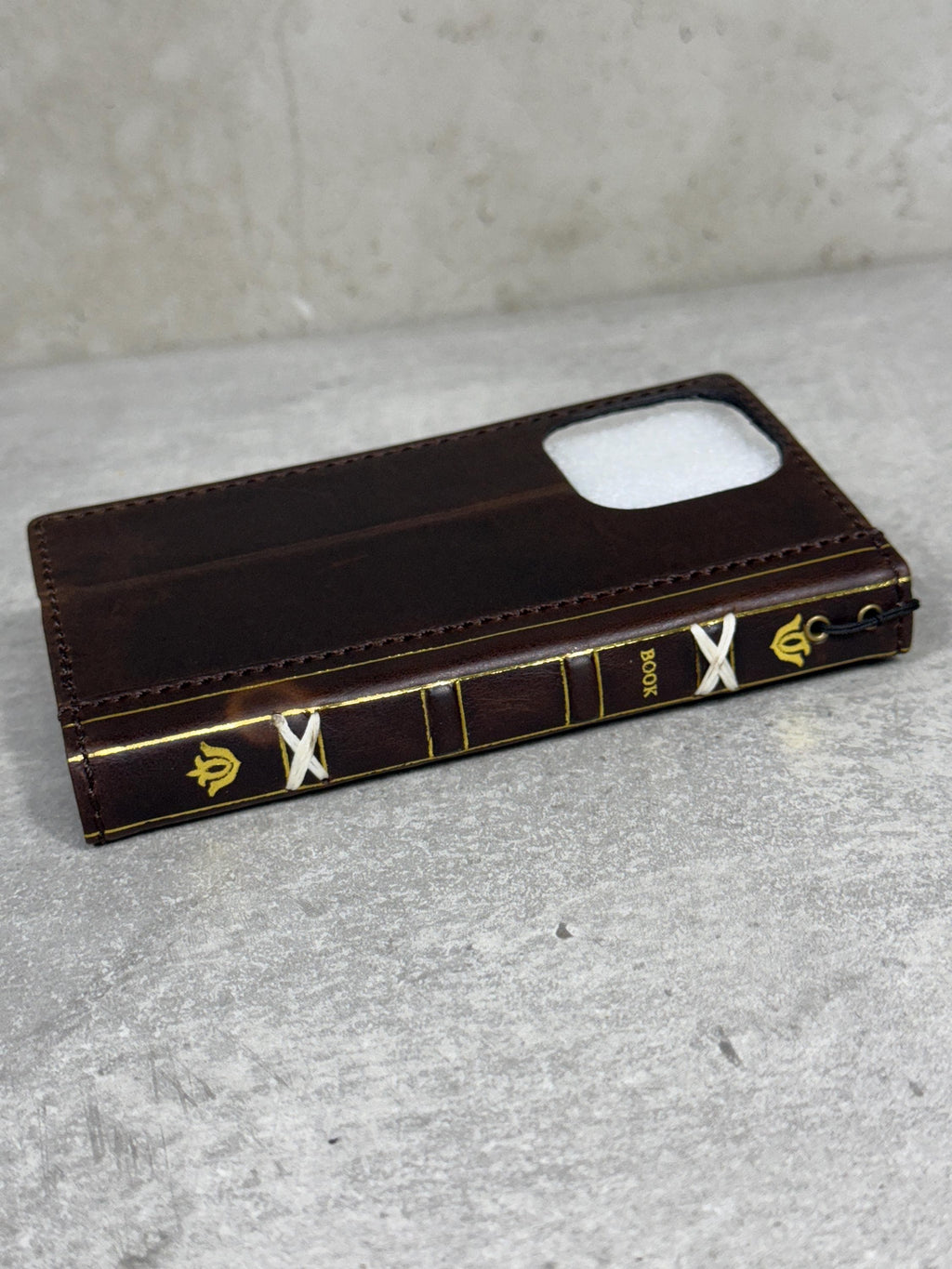 Vintage Leather Wallet Case for Google Pixel: Book Art Design