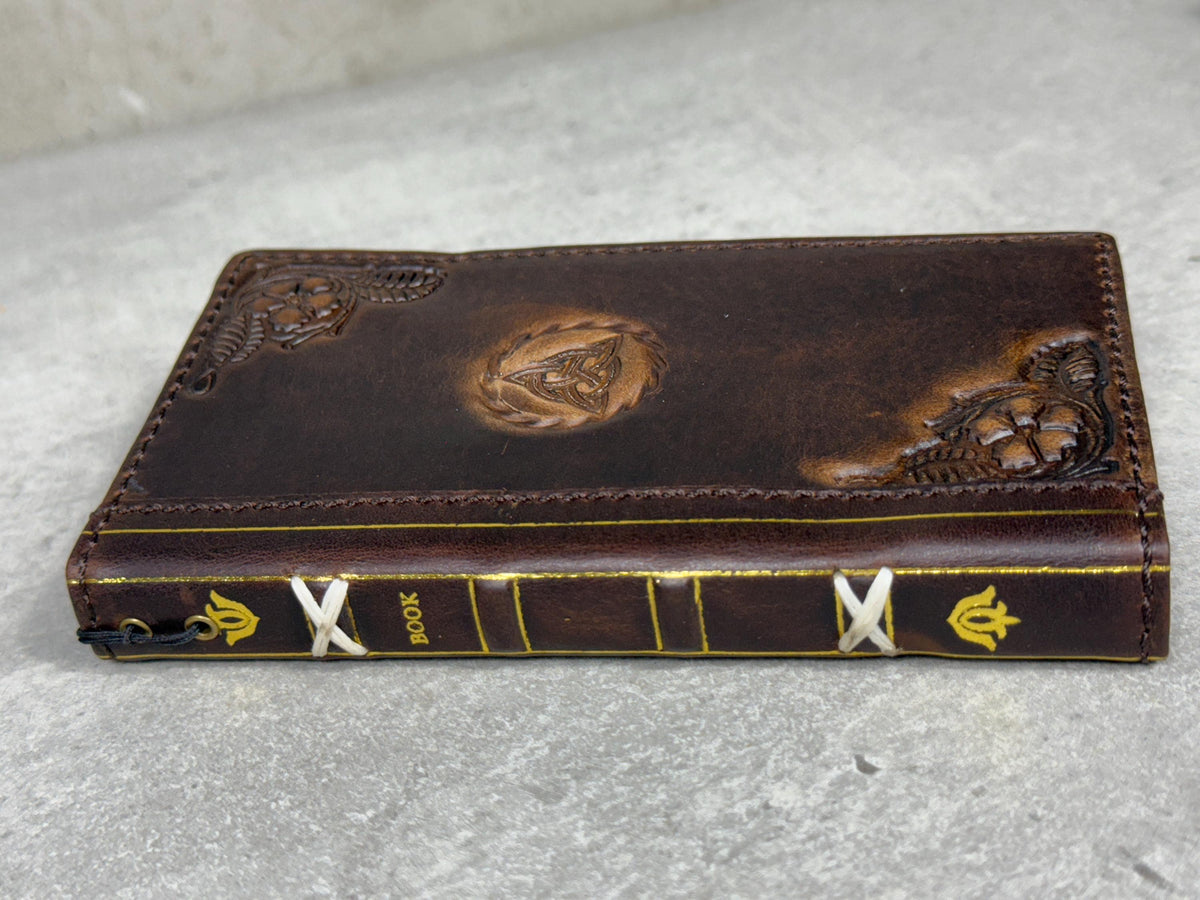 Vintage Leather Wallet Case for Google Pixel: Book Art Design