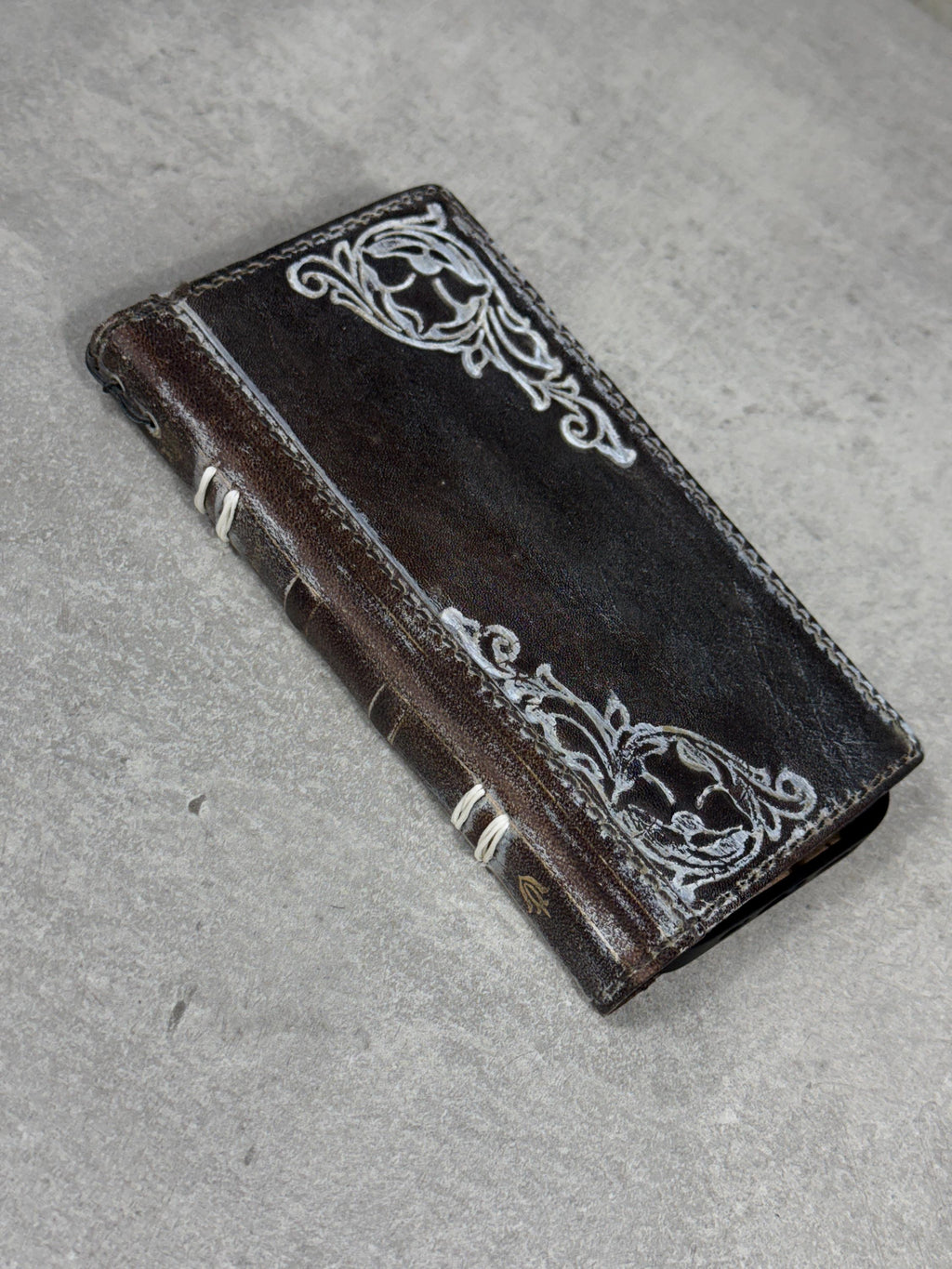 Vintage Leather Wallet Case for Google Pixel: Book Art Design