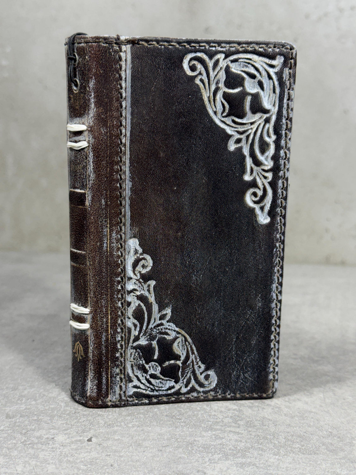 Vintage Leather Wallet Case for Google Pixel: Book Art Design