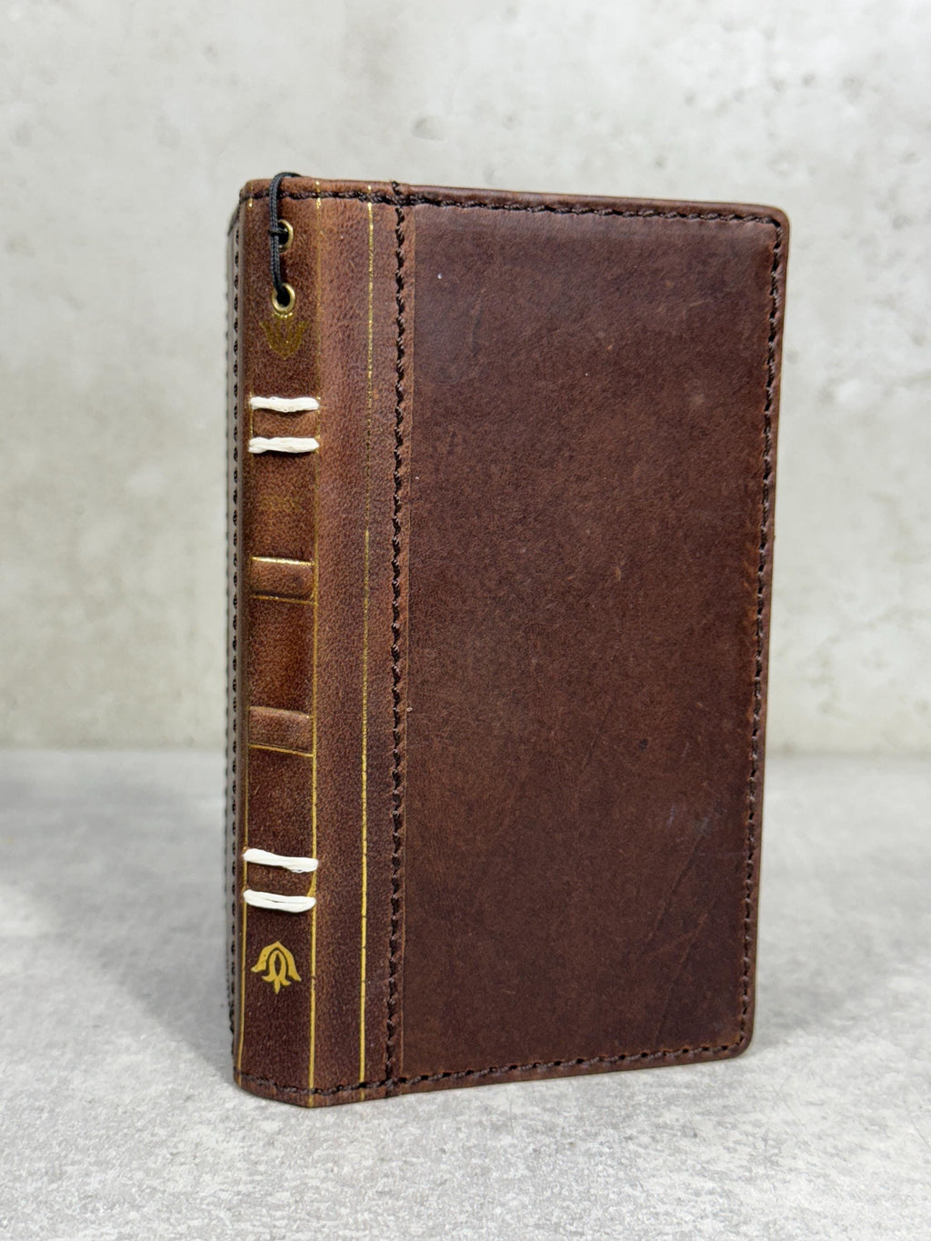 Vintage Book Style Leather iPhone Wallet Case
