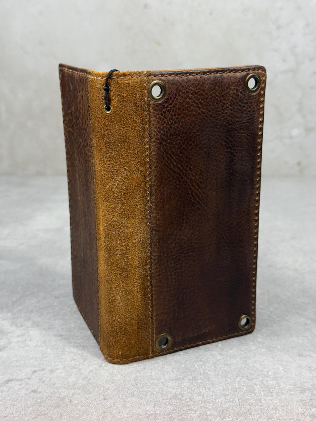 Vintage Leather iPhone Wallet Case: Book Style, Card Slots