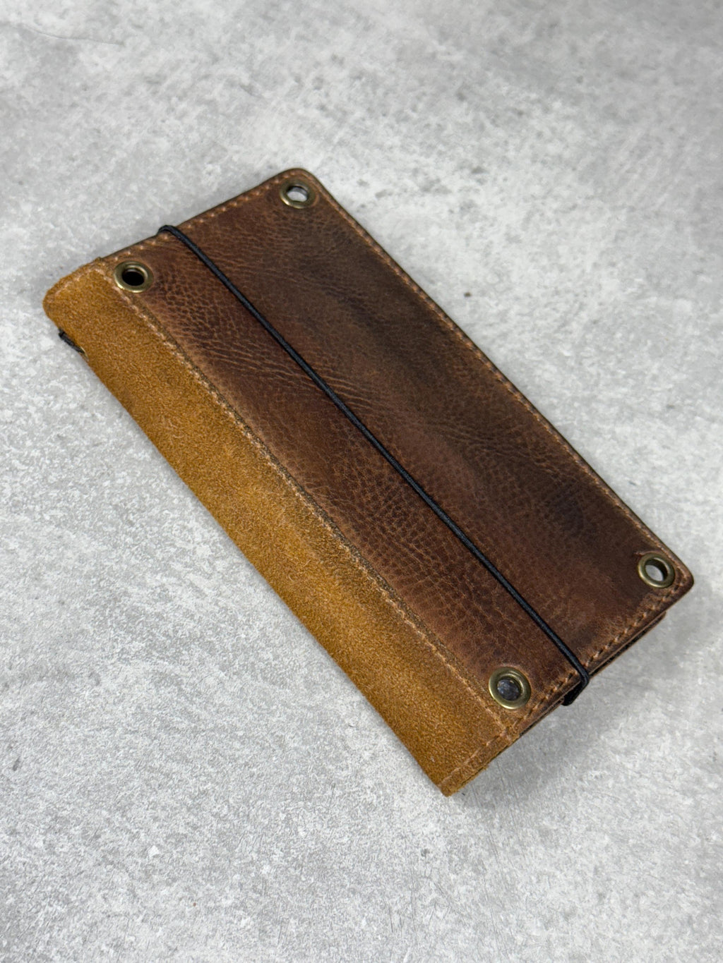 Vintage Leather iPhone Wallet Case: Book Style, Card Slots