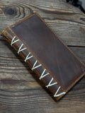 Vintage Book Style Leather iPhone Wallet Case