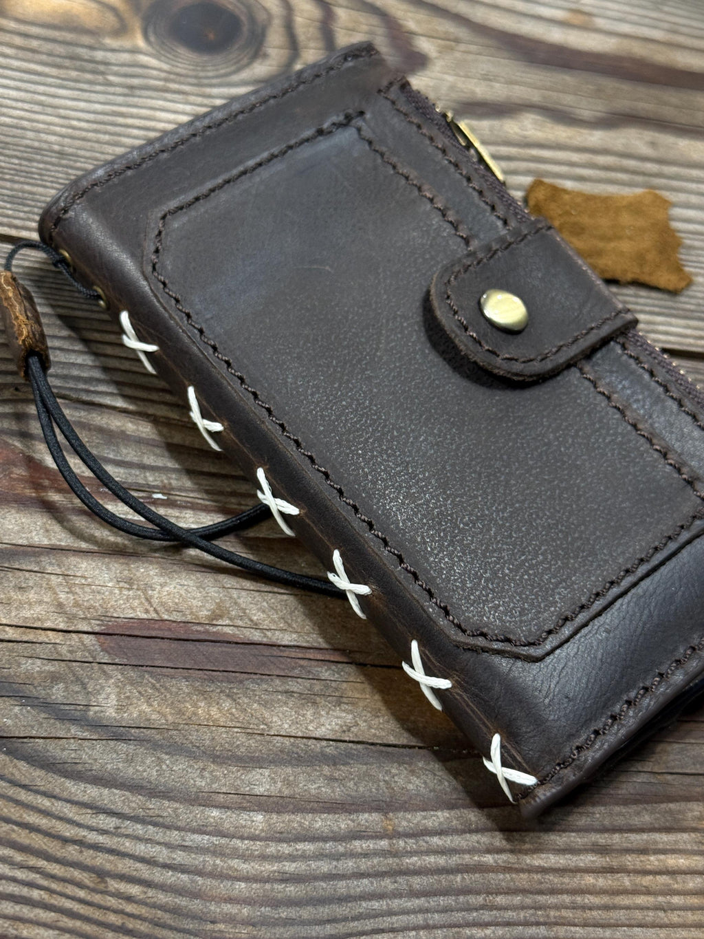Vintage Book Style Leather iPhone Wallet Case