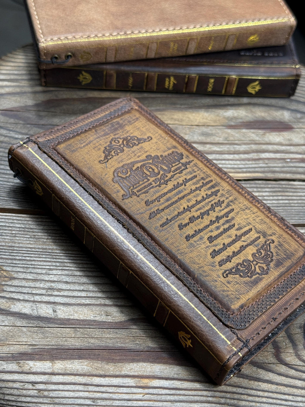 Vintage Leather iPhone 17 Wallet Case: Book Style, Card Slots