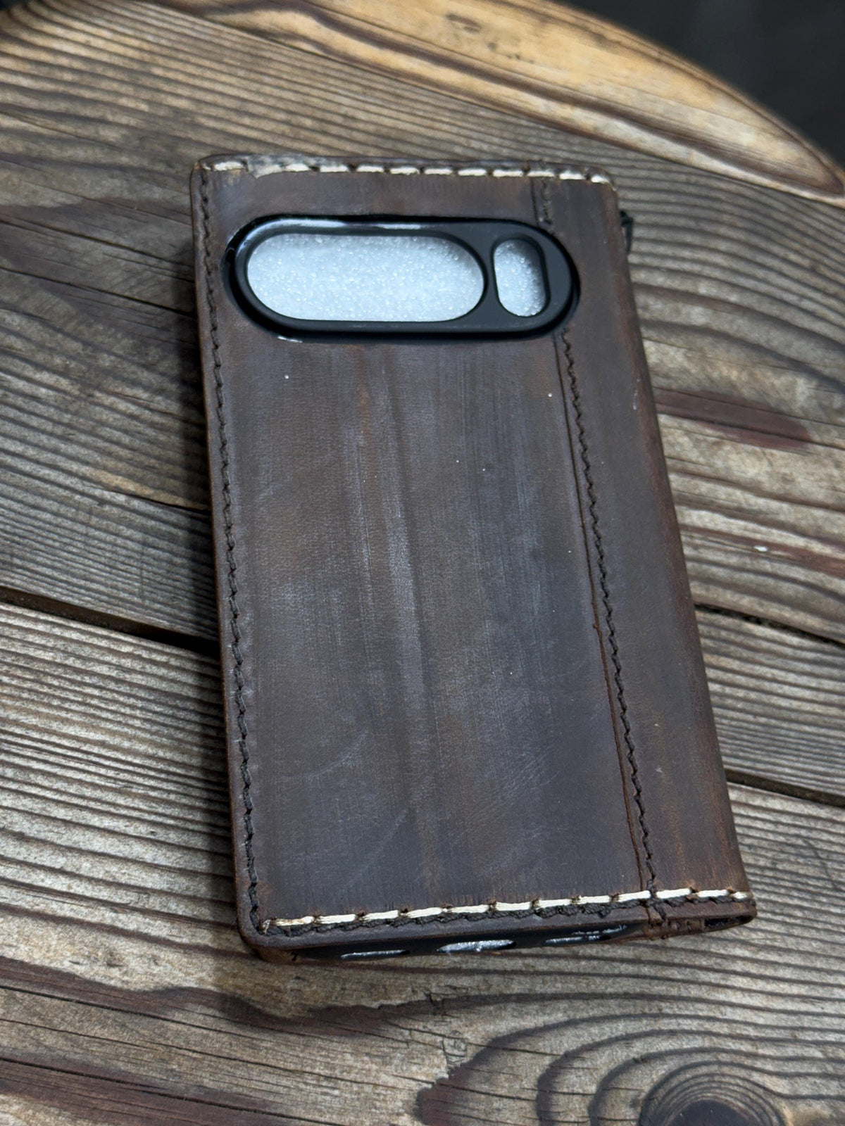Vintage Leather iPhone 17 Wallet Case: Book Style, Card Slots