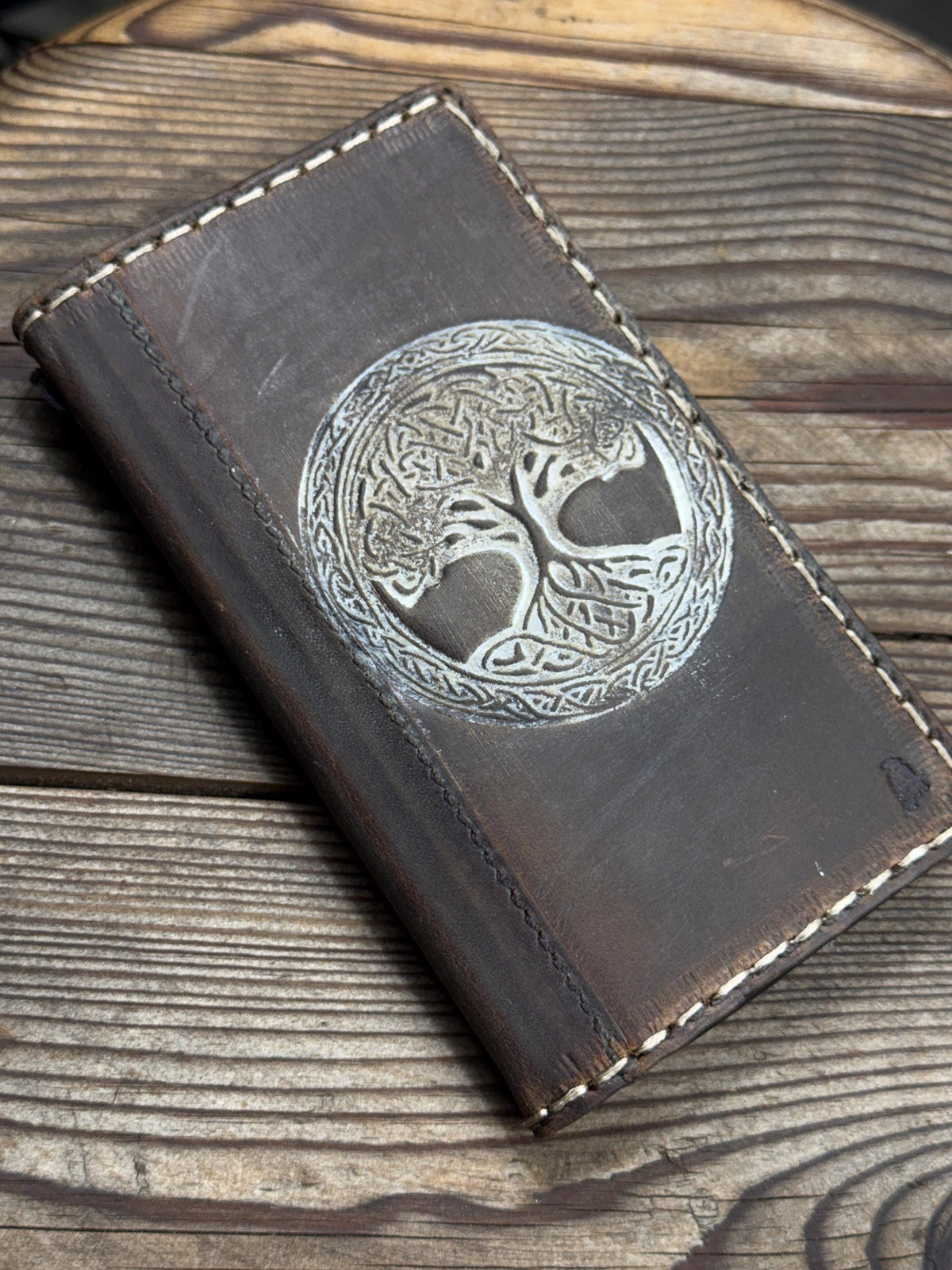 Vintage Leather iPhone 17 Wallet Case: Book Style, Card Slots