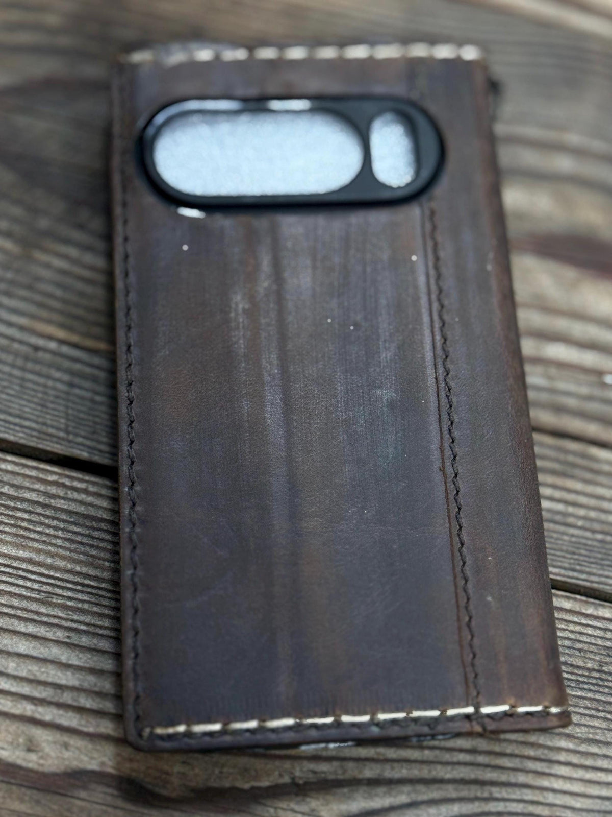 Vintage Leather iPhone 17 Wallet Case: Book Style, Card Slots