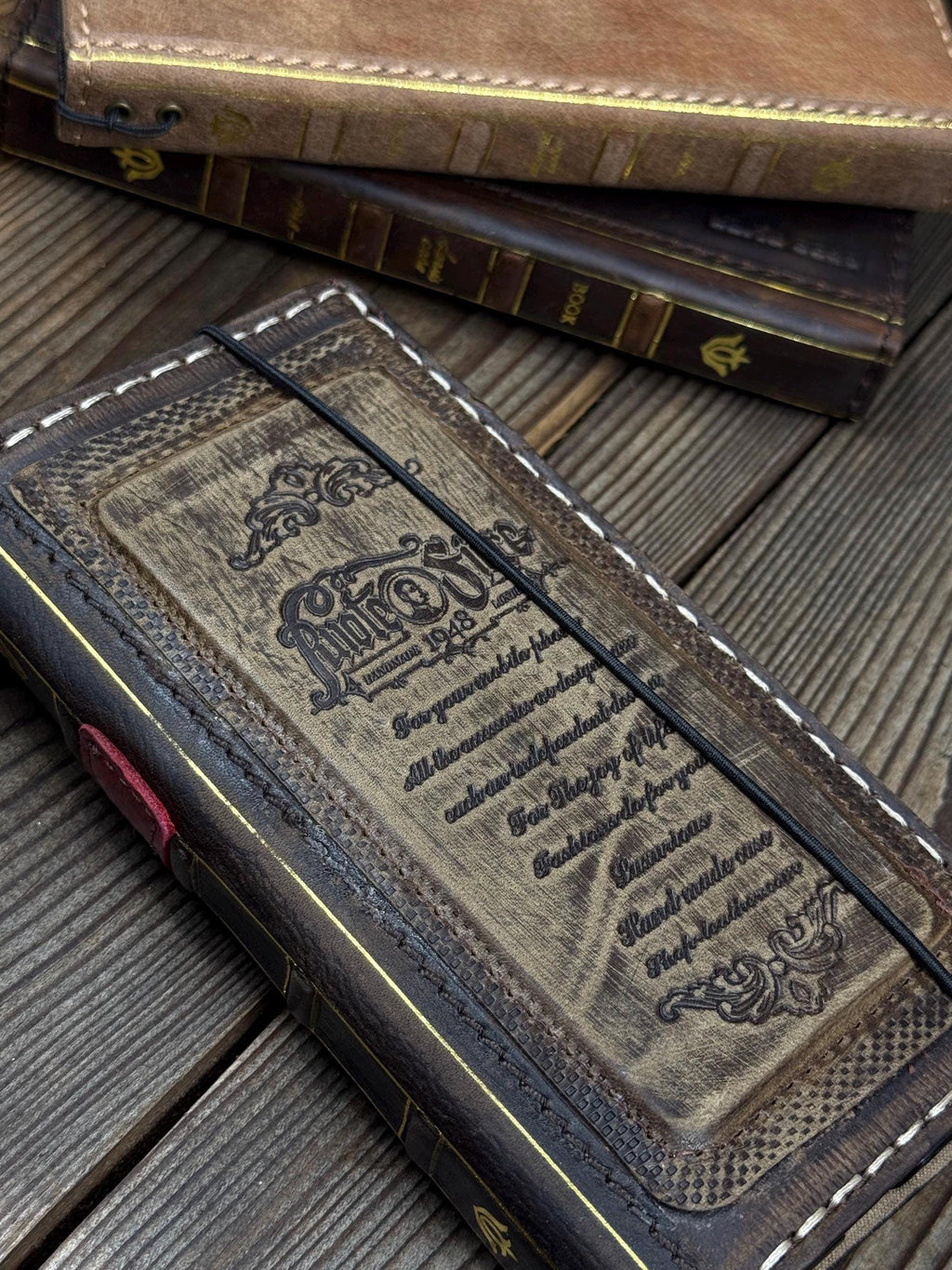 Vintage Leather iPhone 17 Wallet Case: Book Style, Card Slots