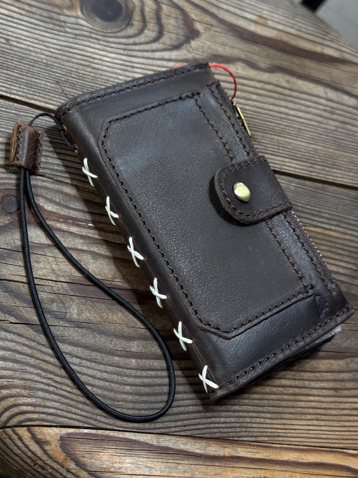 Vintage Book Style Leather iPhone Wallet Case
