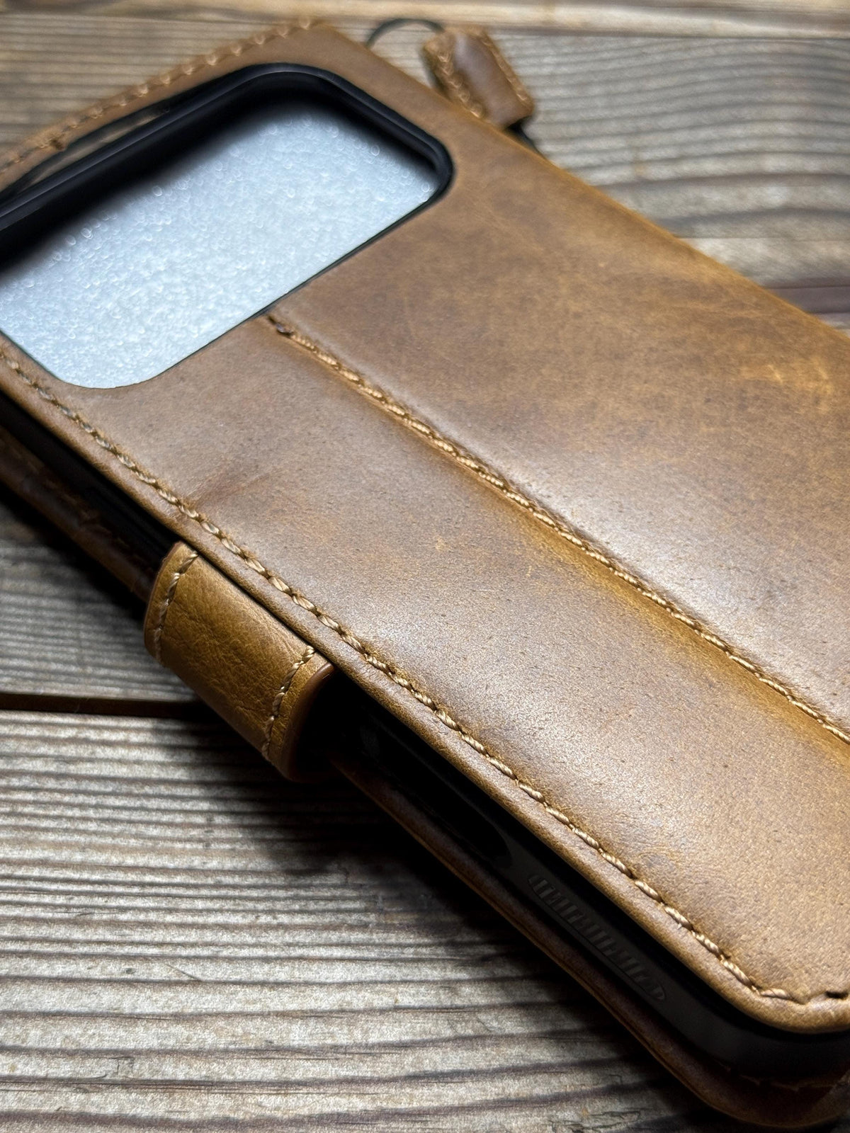 Handmade Leather Wallet Case for Google Pixel: Vintage Luxury Cover