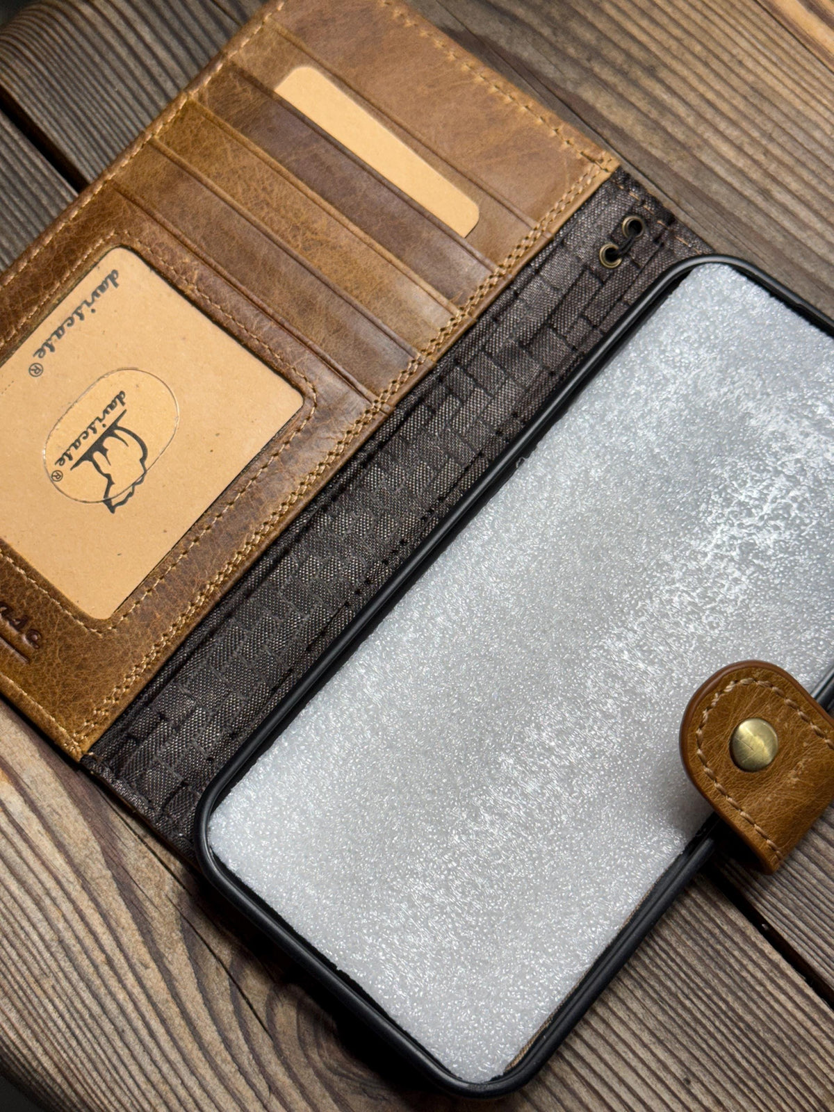 Handmade Leather Wallet Case for Google Pixel: Vintage Luxury Cover