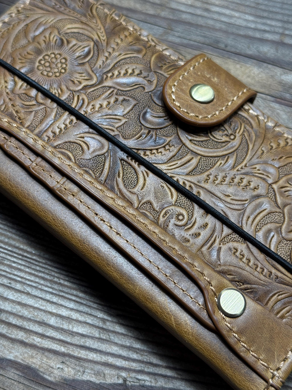 Vintage Leather Wallet Case for iPhone: Book Style, Card Slots