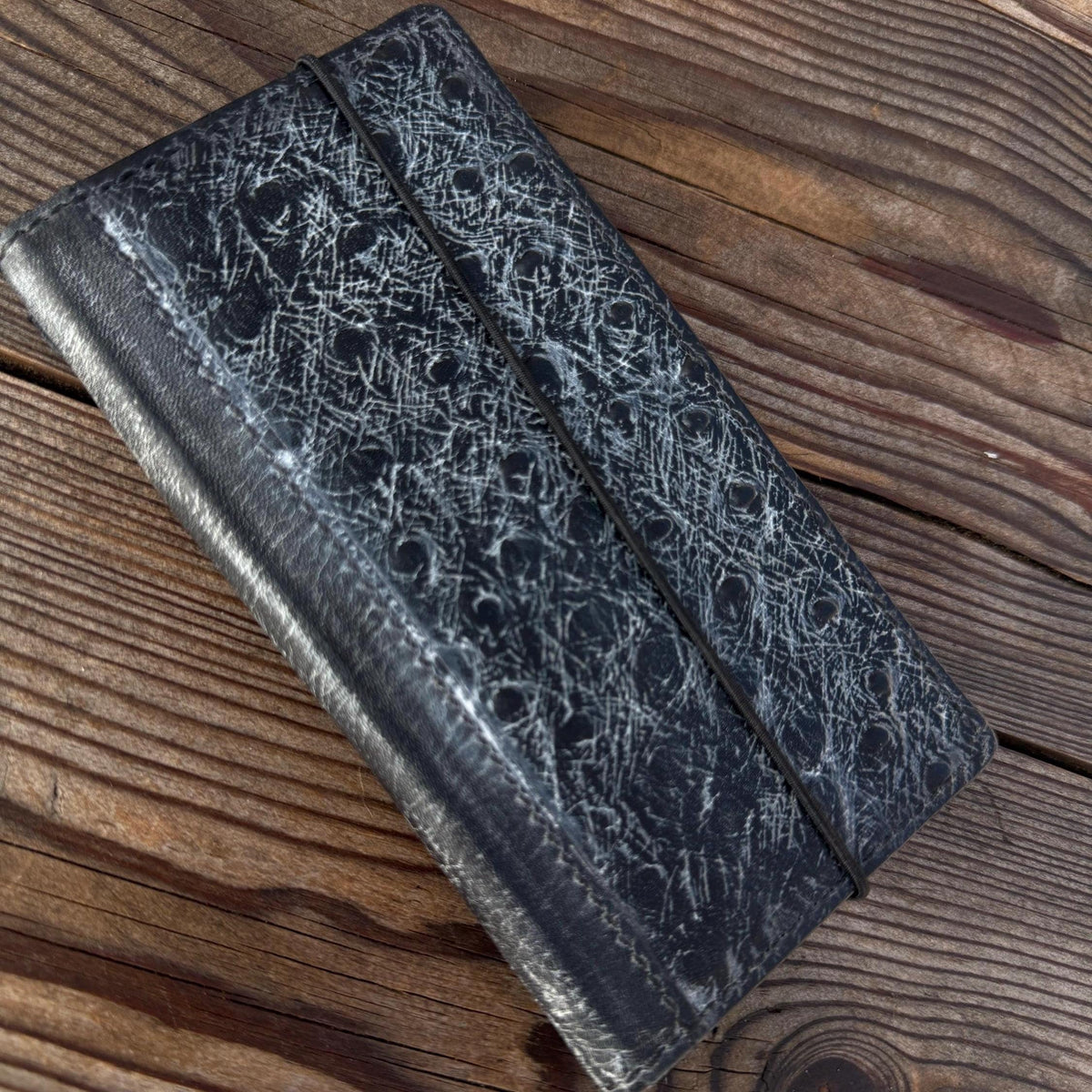 Handmade Leather Wallet Case for Galaxy Z Fold 2/3/4/5/6/7 - Polish Art Design