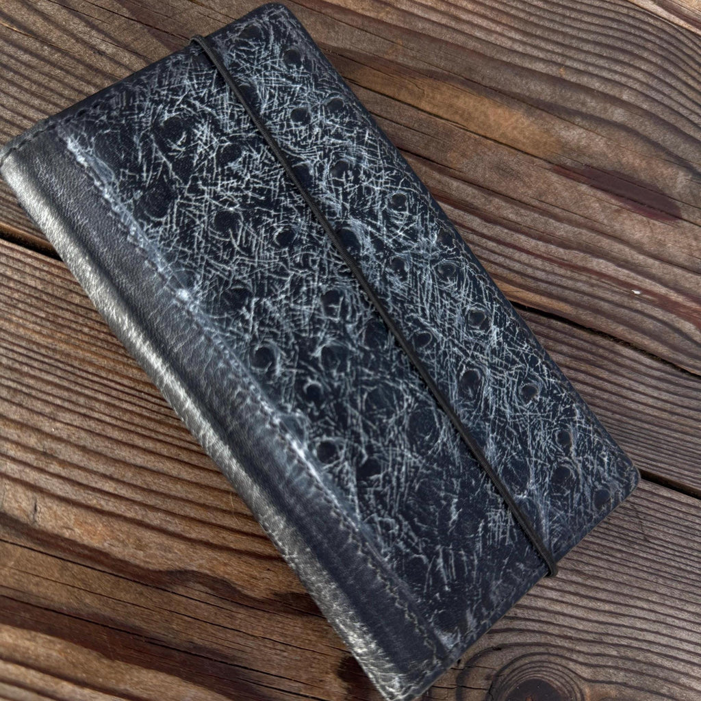 Handmade Leather Wallet Case for Galaxy Z Fold 2/3/4/5/6/7 - Polish Art Design