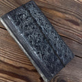 Handmade Leather Wallet Case for Galaxy Z Fold 2/3/4/5/6/7 - Polish Art Design
