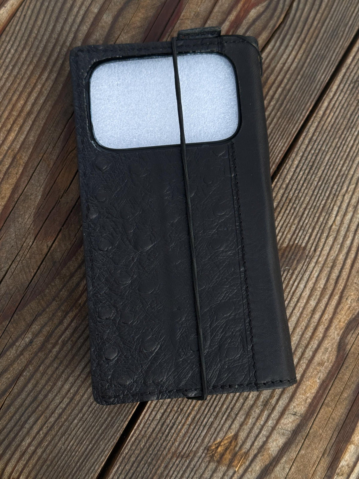 Handmade Leather Wallet Case for Galaxy Z Fold 2/3/4/5/6/7 - Polish Art Design