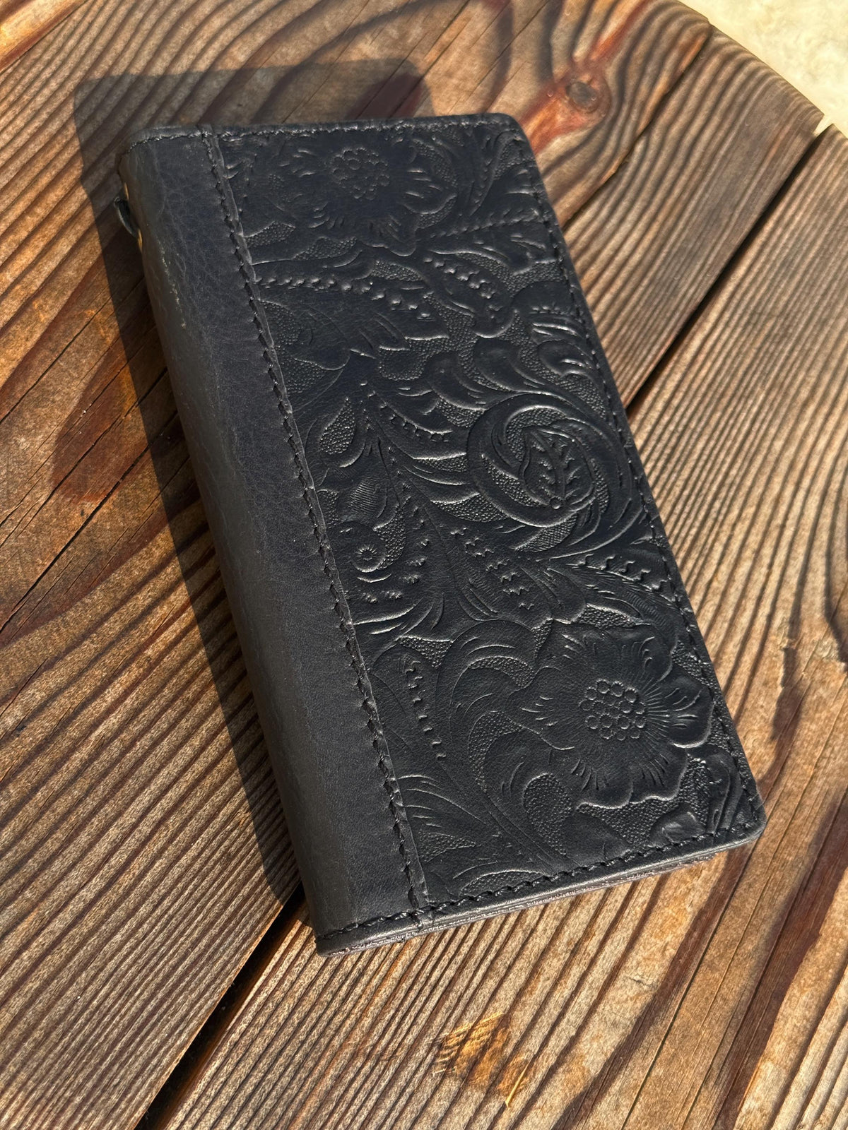 Handmade Leather Wallet Case for Galaxy Z Fold 2/3/4/5/6/7 - Polish Art Design