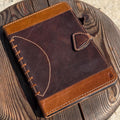 Handmade Leather iPad Cover: Floral Tooled Wallet Case
