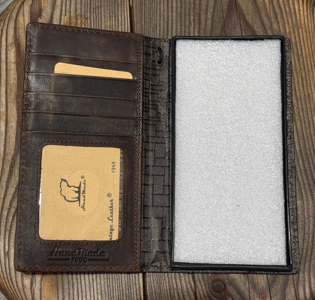 Handmade Leather Wallet Case for OnePlus: Luxury Oiled Finish