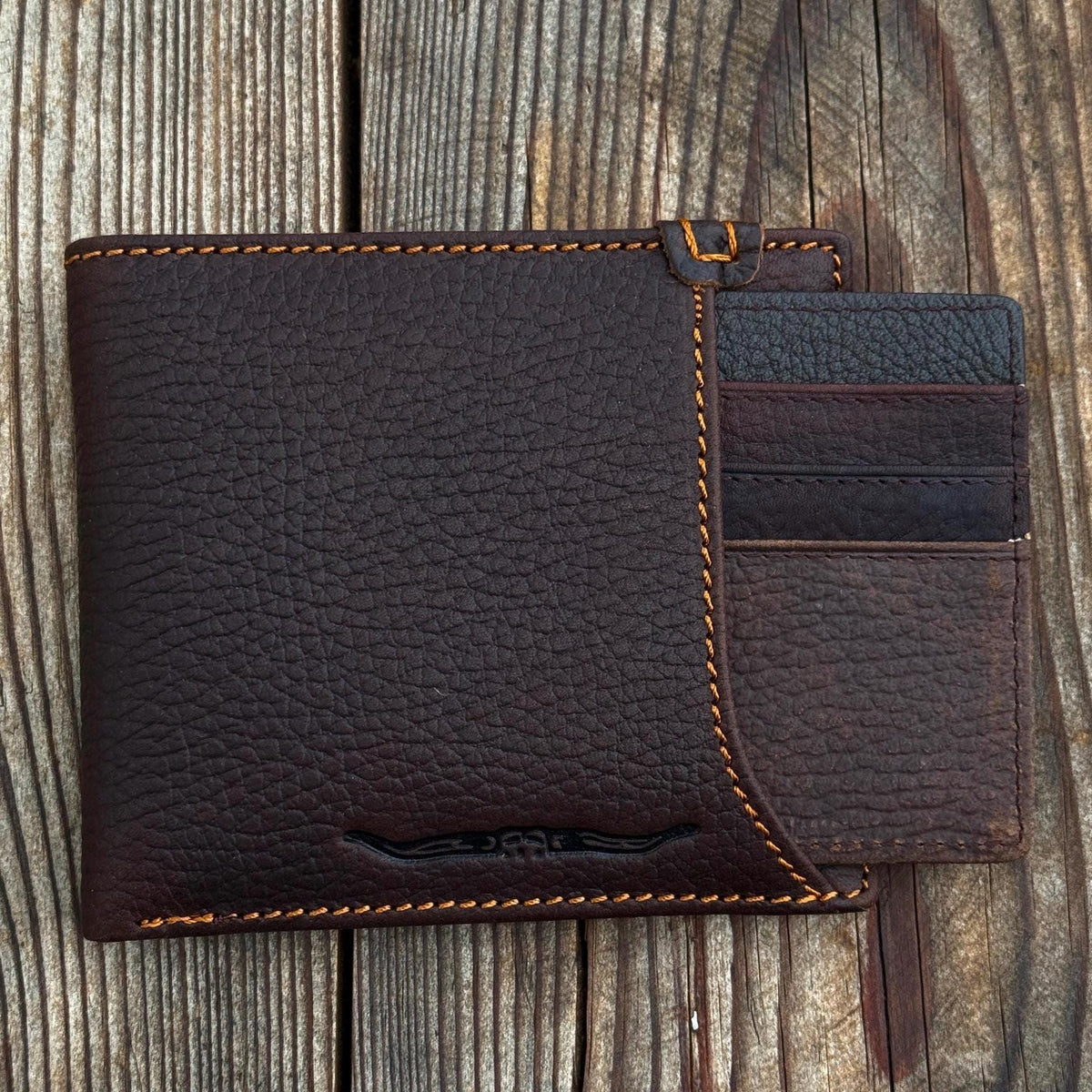 2 in 1 Leather Wallet Slim Removable Card Holder Minimalist Bifold Compact Everyday Wallet
