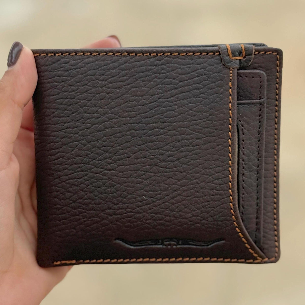 2 in 1 Leather Wallet Slim Removable Card Holder Minimalist Bifold Compact Everyday Wallet