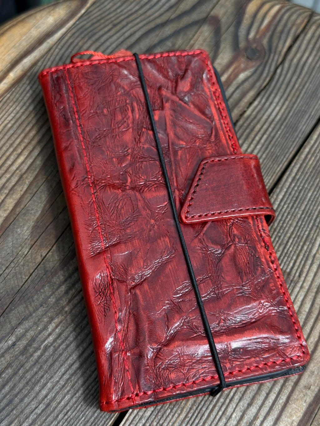 Vintage Leather Wallet Case for iPhone: Book Style, Card Slots