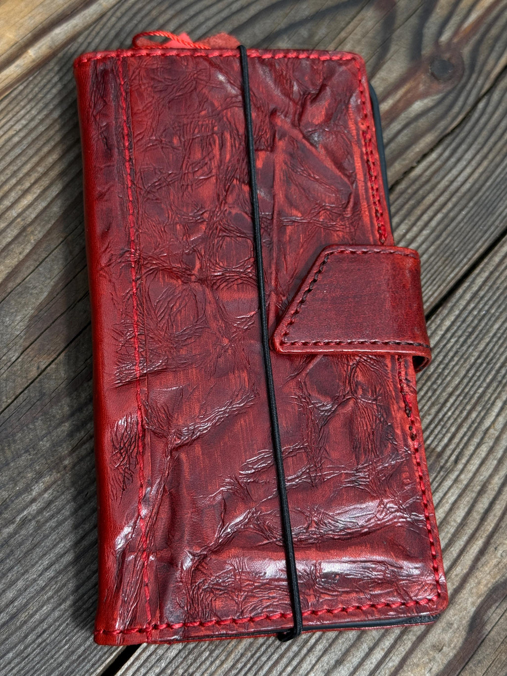 Vintage Leather Wallet Case for iPhone: Book Style, Card Slots