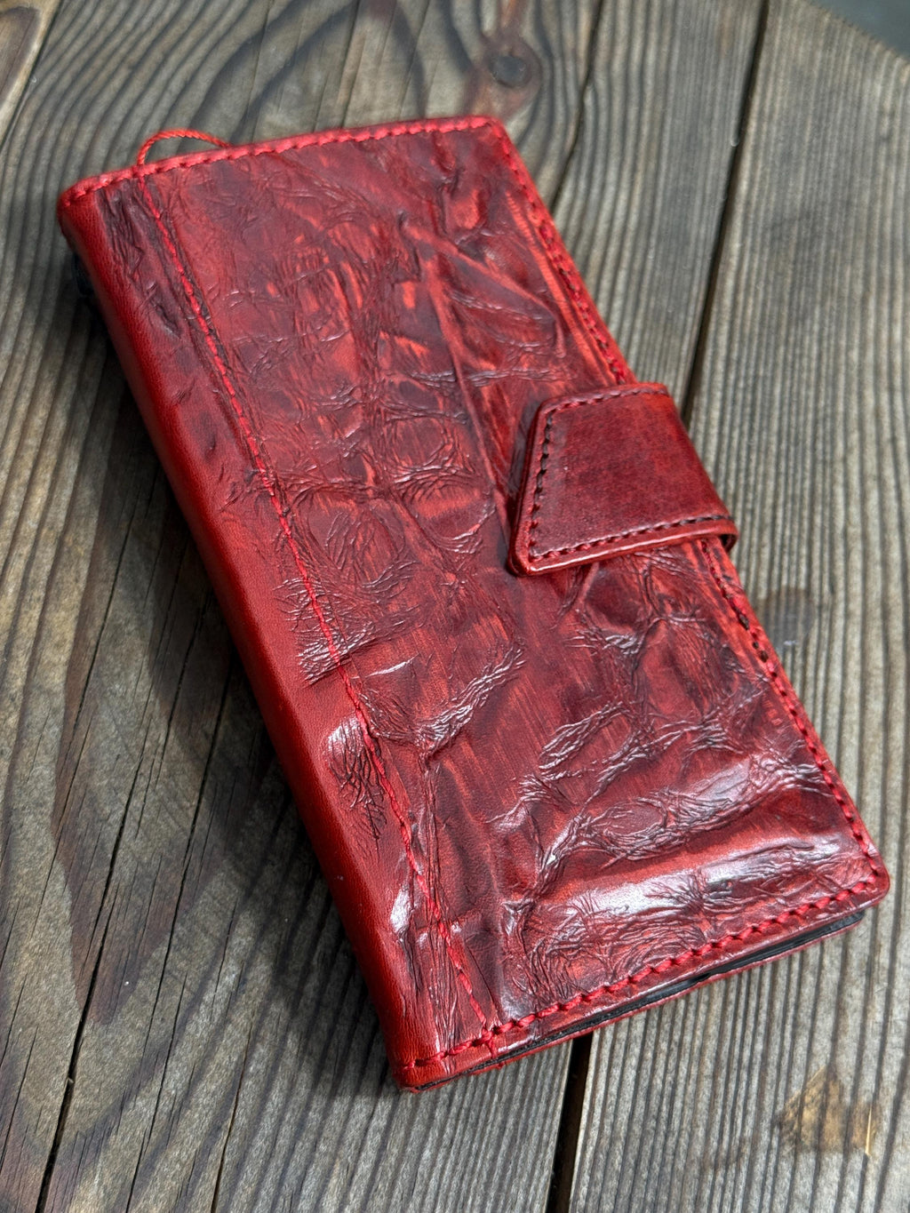 Vintage Leather Wallet Case for iPhone: Book Style, Card Slots