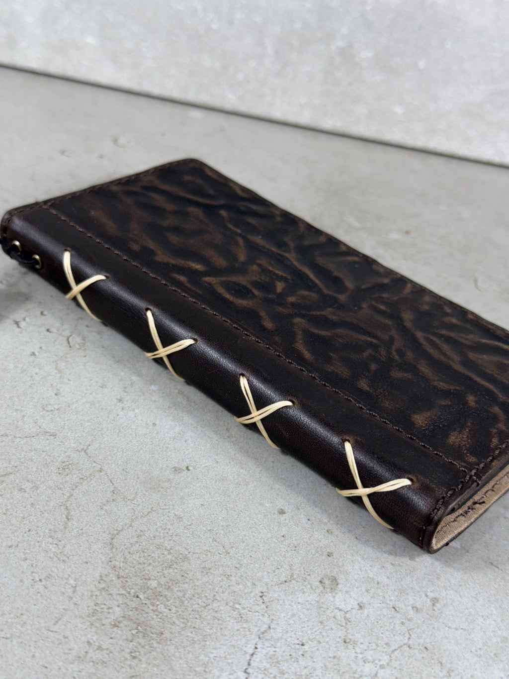Vintage Leather Wallet Case for iPhone: Book Style, Card Slots
