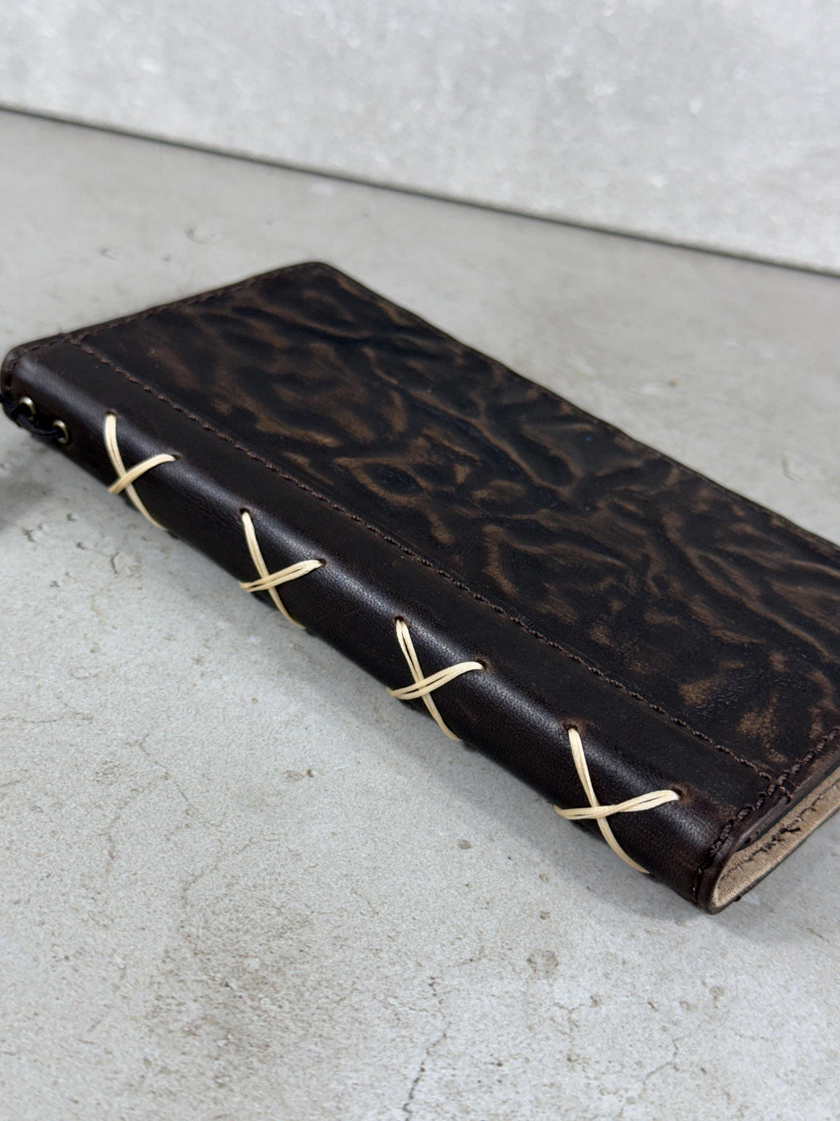 Vintage Leather Wallet Case for iPhone: Book Style, Card Slots