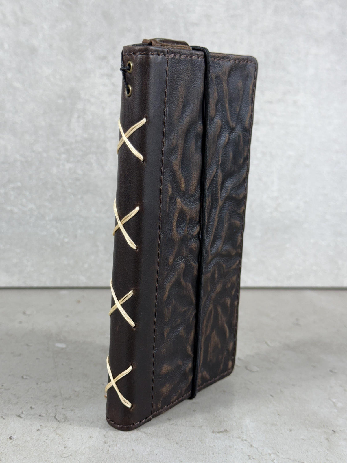 Vintage Leather Wallet Case for iPhone: Book Style, Card Slots
