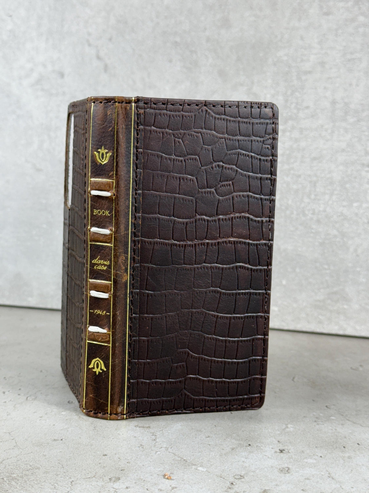 Vintage Leather Wallet Case for iPhone: Book Style, Card Slots